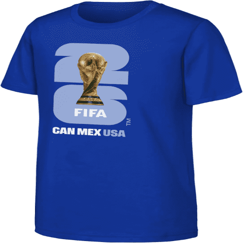 Outerstuff 2026 FIFA World Cup Men’s Short Sleeve Graphic T-Shirt, Blue