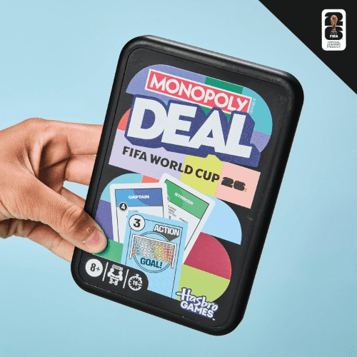 Monopoly Deal Officially Licensed 2026 FIFA World Cup Edition Soccer Card Game for Kids Ages 8+, 2 to 5 Players, 15 Minutes