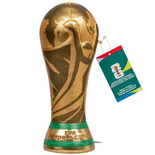 Jazwares 2026 FIFA World Cup Golden Plush Trophy, 10-Inch