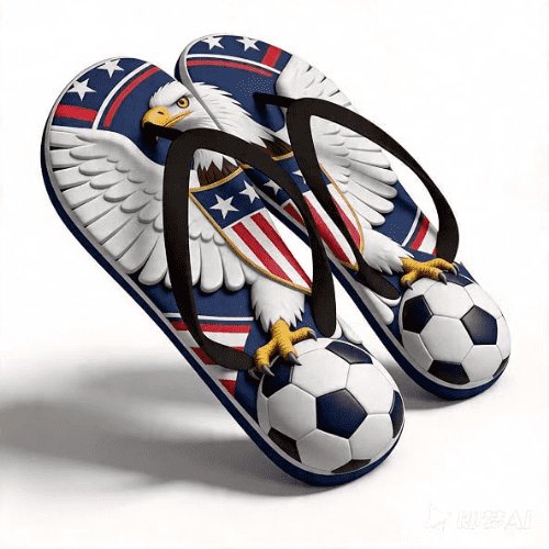 WSYGDSB 2026 FIFA World Cup American Flag Eagle Football Sandals