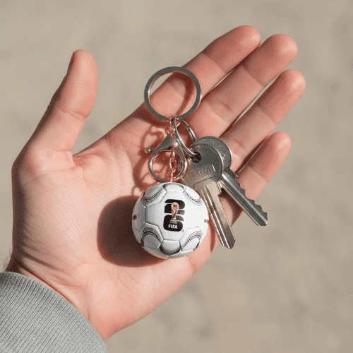 HONAV 2026 FIFA World Cup Officially Licensed Key Chain for Keys and Backpacks, White
