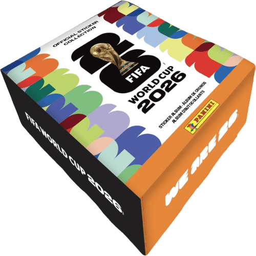 Panini 2026 FIFA World Cup Sticker Collection, Hardcover Album + Tin with 50 Sticker Packs