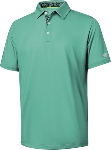 ZITY Golf Shirts for Men Designed Print Collared