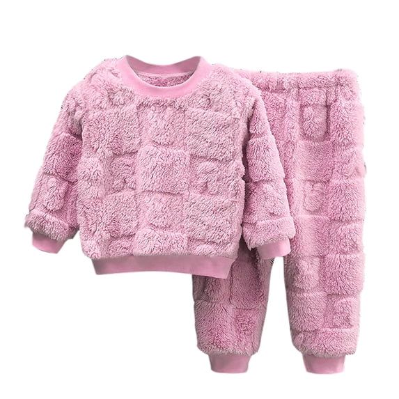 Annhoo Girl's Winter Warm Fleece Clothes 2 Piece