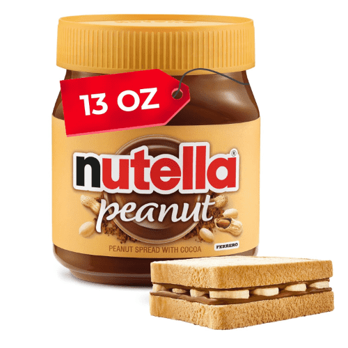 Nutella Cocoa Peanut Spread with Cocoa, Smooth and Creamy, 13 oz